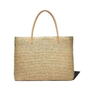 AQUA Extra-Large Woven Tote
